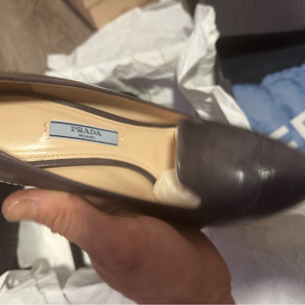 Prada Women's Loafers - Deep Brown Leather